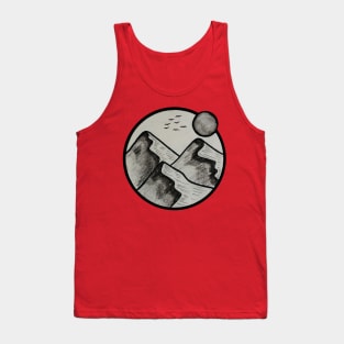 explore the mountains 2 : pencil sketch Tank Top